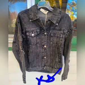 Savanna Jane black denim jacket